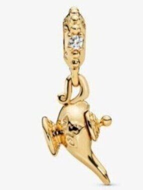 Aladdinand's Magic Lamp Charm, 925 Sterling Silver Charm Fits Pandora Bracelet